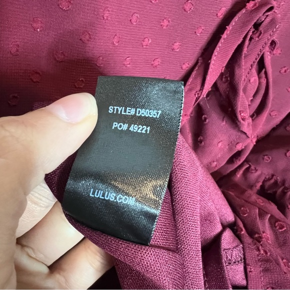 LULU’S Favorite Daydream Swiss Dot Babydoll Mini Dress. Size Small - Picture 12 of 12